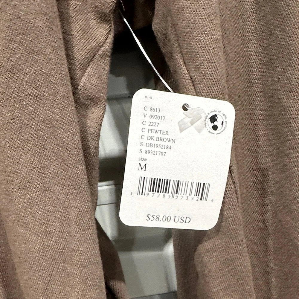 FP Movement by Free People Brown Taupe V-Neck Pleated Tunic - Picture 3 of 6